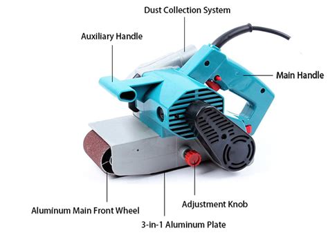 4Amp 3 X 21 Inch Variable Speed Belt Sander Tool