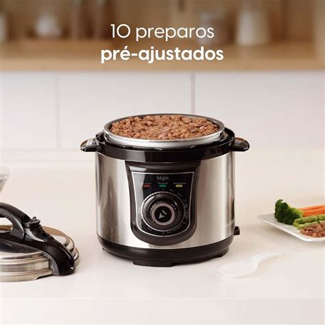 Panela De Pressão Eletrica É Segura - Panela De Pressão Elétrica 4 Litros Elgin Segura e Prática 110V - Vou ...