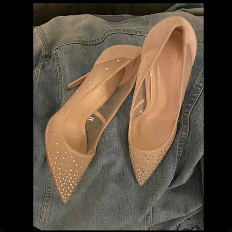 Forever 21 Shoes Sheer Nude Toned Embellished Pumps Forever 2 Size