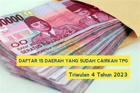 TUNJANGAN PROFESI GURU TRIWULAN 4 2023 Sudah Cair Inilah 15 Daftar