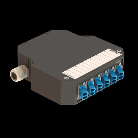 Din Rail Termination Box Lc Duplex Angled Dp