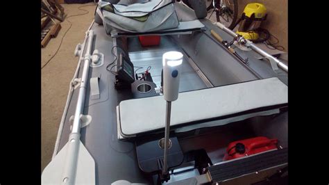 Ходовой огонь на пвх лодку. - YouTube