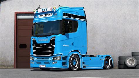 Paintable RSJ Skin For Scania S V1 0 ETS2 Euro Truck Simulator 2 Mods