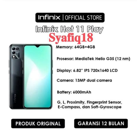 Jual Infinix Hot Play Gb Garansi Resmi Shopee Indonesia