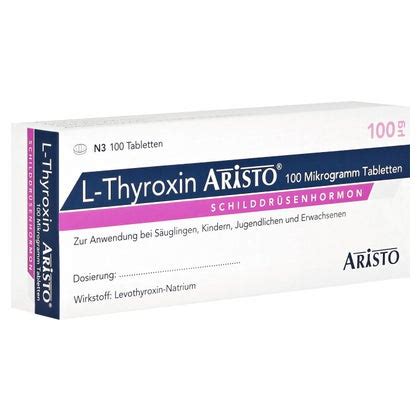 L Thyroxin Aristo 100 Mikrogramm Tablett 100 St 100 St Online Kaufen