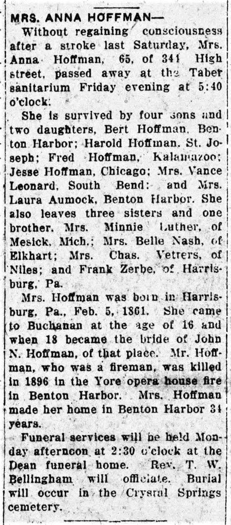 Lauanda Anna Zerbe Hoffman Find A Grave Memorial