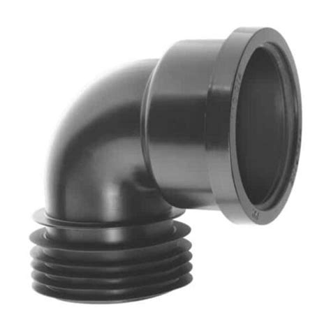 Mcalpine Dc90 Bl Soil Pipe 90 Degree Bend Drain Connector Black