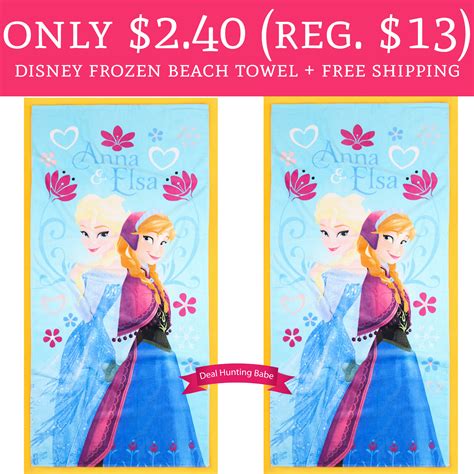 Only Regular Disney Frozen Beach Towel Free Shipping Deal Hunting Babe