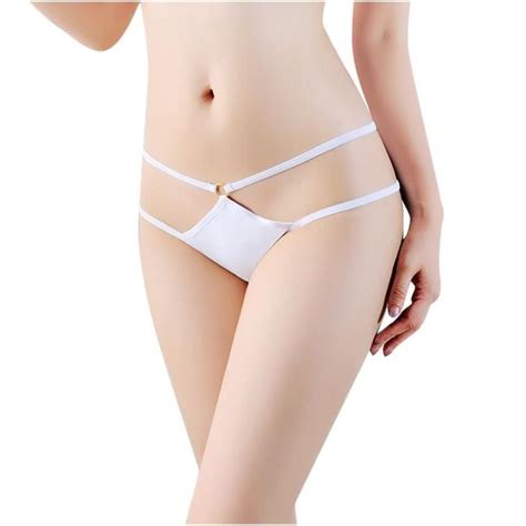 Sasaquoy String Tanga Lingerie Sexy Pour Femmes Ouvert Culotte G