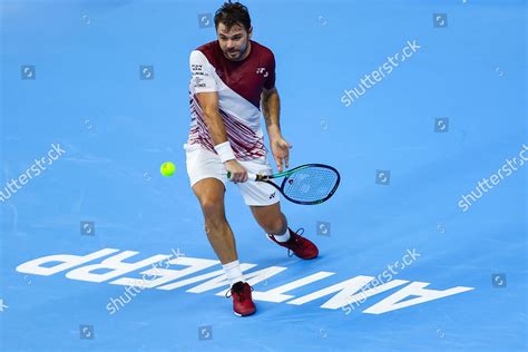 Swiss Stanislas Wawrinka Pictured Action During Editorial Stock Photo