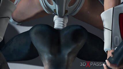 Alien Sex Spacewoman In Spacesuit Plays With Alien On The Exoplanet