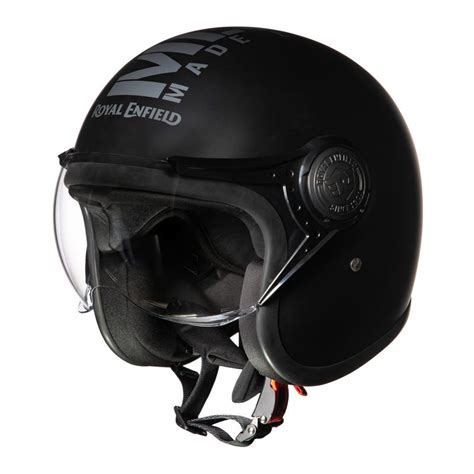 Royal Enfield Jet Open Face Mlg Helmet Matt Black Moto Central