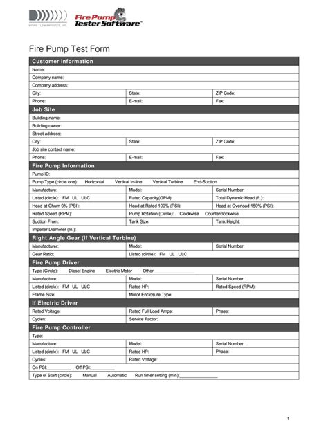 Fire Pump Test Form Hose Monster Fill And Sign Printable Template Online Us Legal Forms