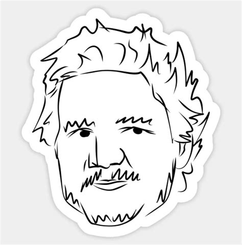 Pedro Pascal Messy Sketch Glossy Sticker 3 Water Resistant Etsy In
