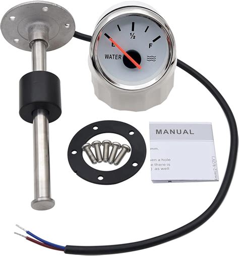 Water Tank Level Meter Water Level Gauge With Water Level Sensor 52mm Water Tank Level Indicator