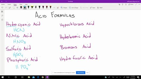 SOLVED:Write the formula for each of the following acids. a ...