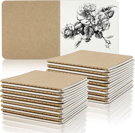 Amazon Vmiapxo 30 Pack 4 X4 Blank Kraft Paper Notebook Unlined