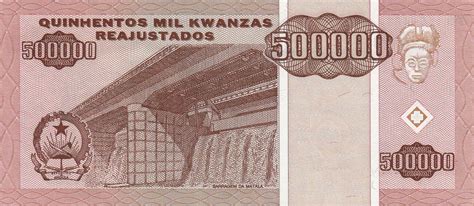 Angola 500 000 Kwanzas 1995 VITORIA CERTA P 140 UNC MA Shops