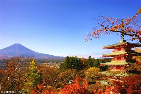 絶景探しの旅 0404 秋の富士と五重塔 （新倉山浅間公園山梨県 富士吉田市）