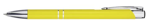 Stylo bille rétractable en aluminium Moneta Jaune imprimé et