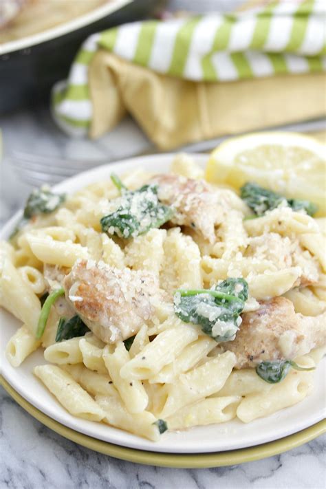 Lemony Chicken And Spinach Pasta Eat Drink Love