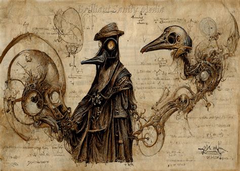 Vintage Plague Doctor Art Print V.8 Instant Download Printable Home ...