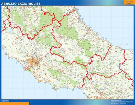 Region Of Molise In Italy Australia Wall Maps Shopping Online