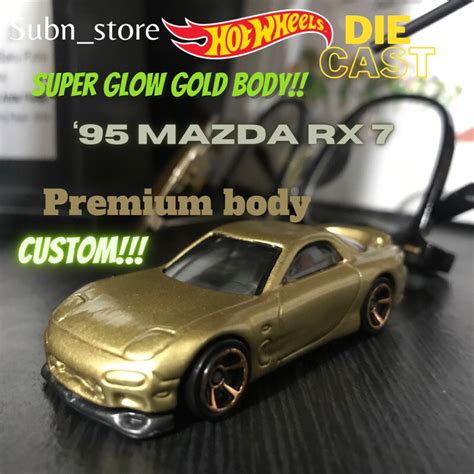 Jual Hot Wheels Mazda Rx Custom Gold Mazda RX Super Glow Gold Colour Shopee Indonesia