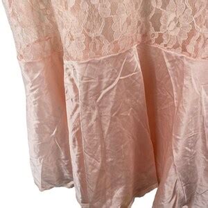 Vintage 1960s Babydoll Nightie Nightgown Lingerie Pink Lace Large Union Made Etsy