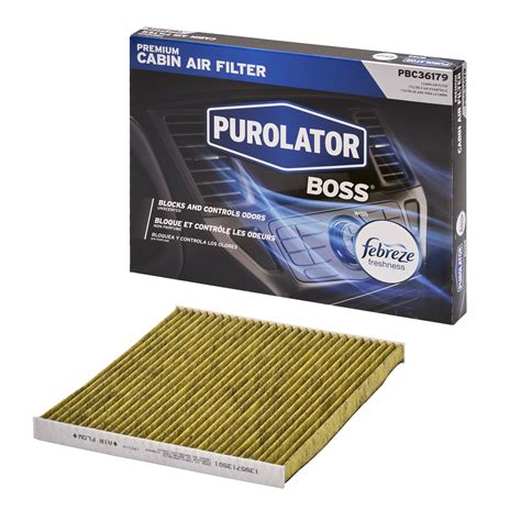 Purolator Cabin Air Filter With Febreze Freshness Purolator Boss Pbc36179 For Vehicles