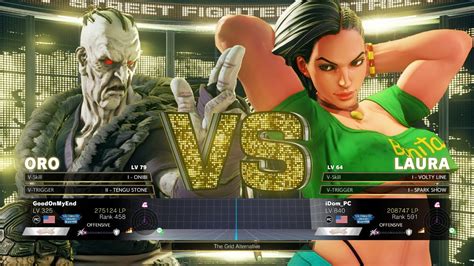 Sfv Champion Edition Goodonmyend Oro Vs Idom Laura Online Match