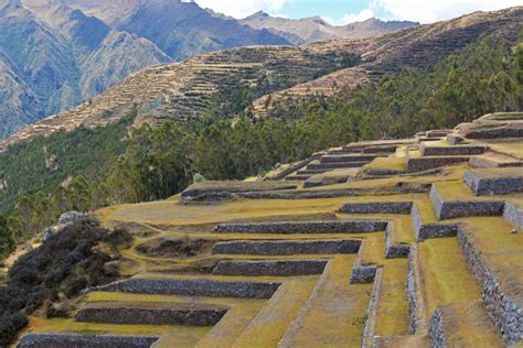 The Inca terraces at Pisac ruins - Travel Photography