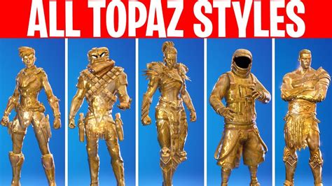 How To Unlock All Topaz Edit Styles For Battle Pass Skins In Fortnite