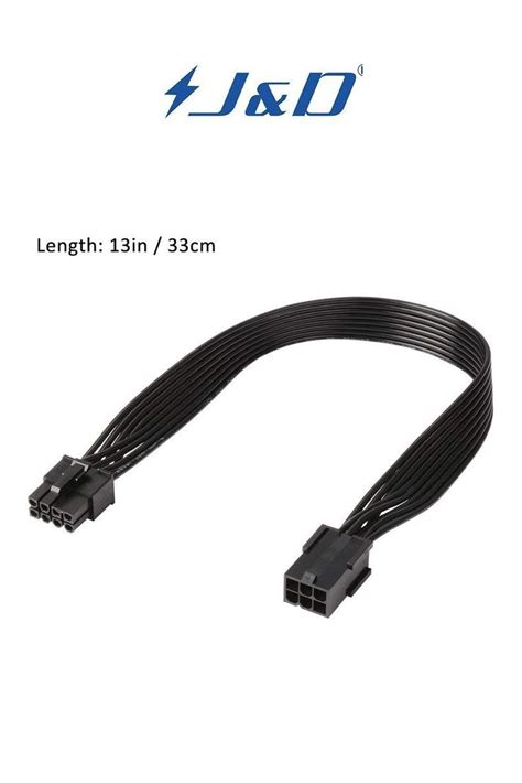 Jandd Pcie 6 Pin To Pcie 8 Pin Power Adapter Cable 2 Pack Pci Express 6 Pin To 8 Pin Adapter