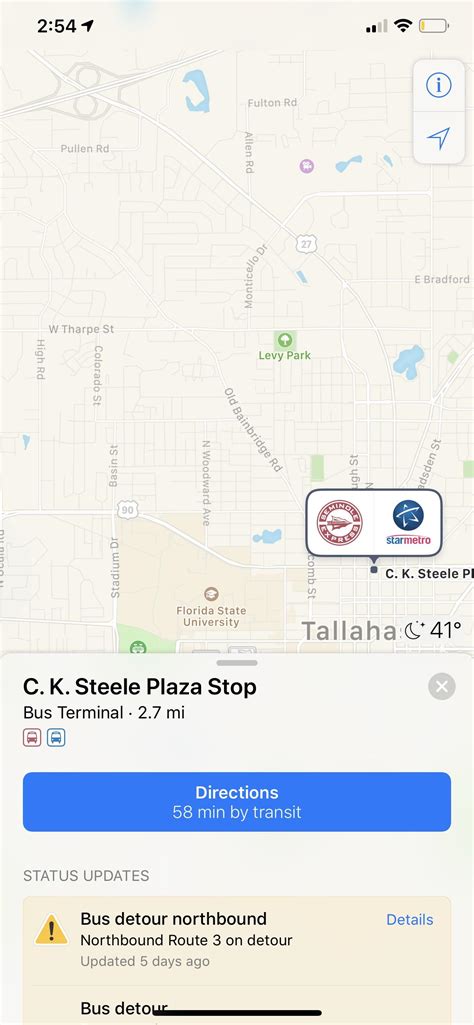 StarMetro Route 1: Schedule and Stop Information 10