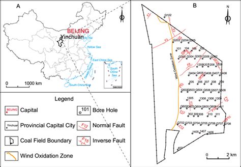 (A) Location map of the study area and (B) structural outline map of ...