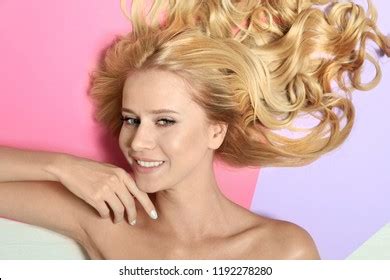 Beautiful Woman Healthy Long Blonde Hair Stock Photo Shutterstock