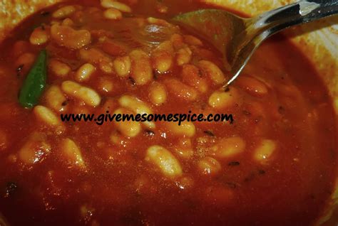 Cannellini Beans Curry Also Known As White Kidney Beans Give Me