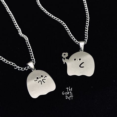 Jual The Goats Dept The Ghost Casper Couple Necklace Original