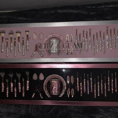 New Glitz And Glam Makeup Brushes Pink In Pink Makeup Brush