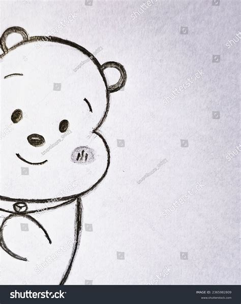 Teddy Bear Pencil Art Drawing Pencil Stock Illustration 2365982809