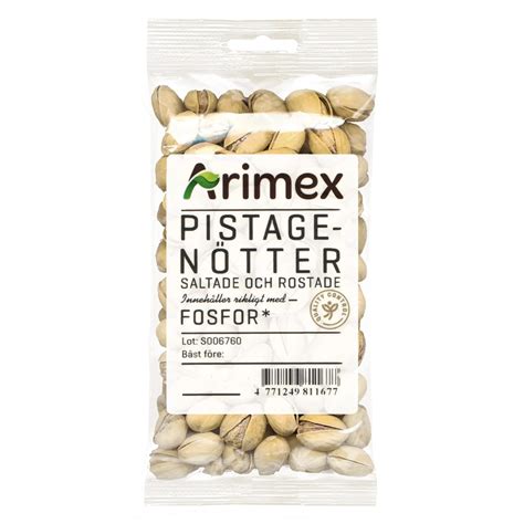 Arimex Pistagenötter Saltade Rostade 40 Gram