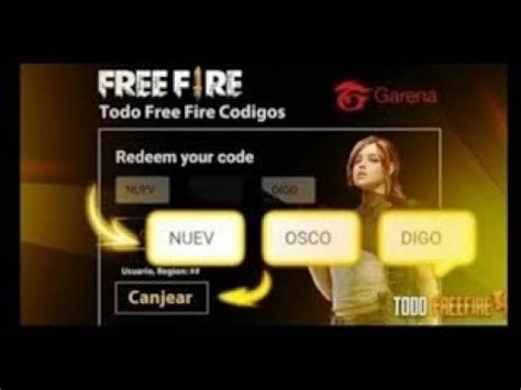 NUEVO CODIGO NUEVO CODIGO DE FREE FIRE YouTube