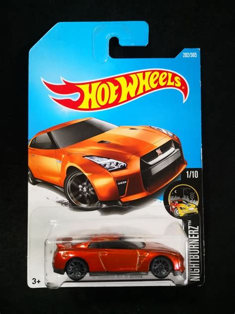 Hot Wheels 17 Nissan GT R R35 Orange First Edition Hobbies Toys Toys Games On Carousell