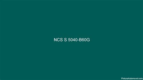 S 5040 B60G Cor NCS S 5040 B60G PinturaAutomovel