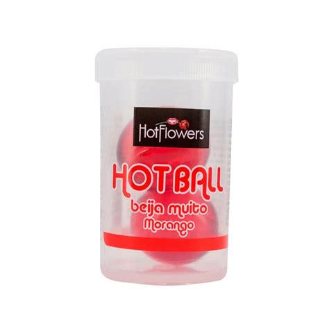Hot Ball Dupla Beija Muito Morango A Sex Shop