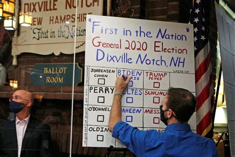 New Hampshires Midnight Vote Biden Wins Town Of Dixville Notch Trump