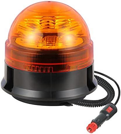 Amazon Fr Gyrophare Balise Led Orange Avec Base Magn Tique Pour