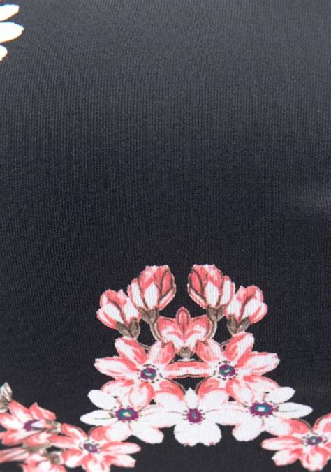 B Gel Bandeau Bikini Top Schwarz Bedruckt Cup A Lascana De