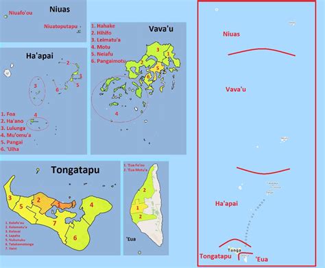 The Map Of Tonga And Its Divisions Download Scientific Diagram